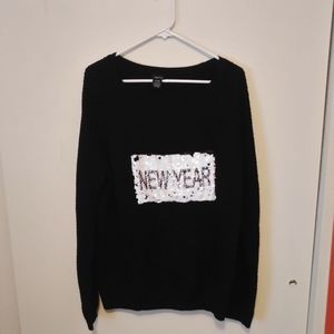 Sequin Christmas/New Year's sweater